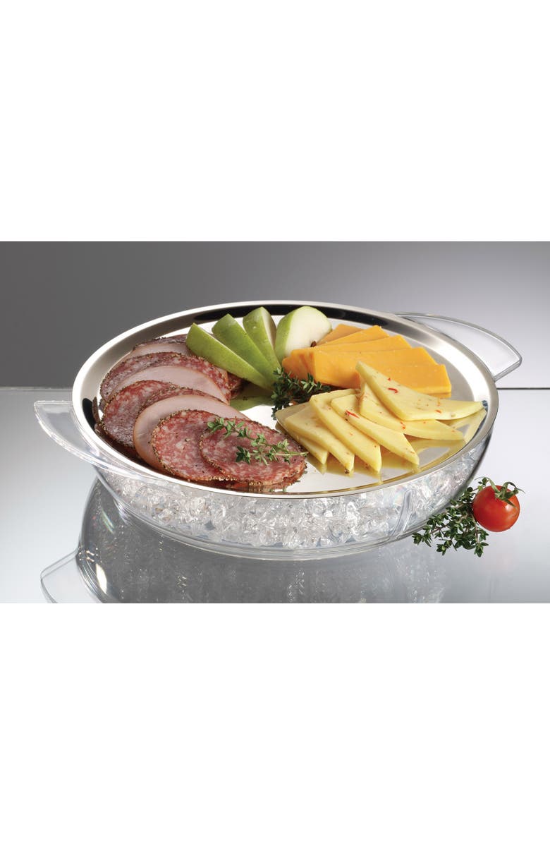 PRODYNE Iced Platter, 10-Inch, Main, color, Clear