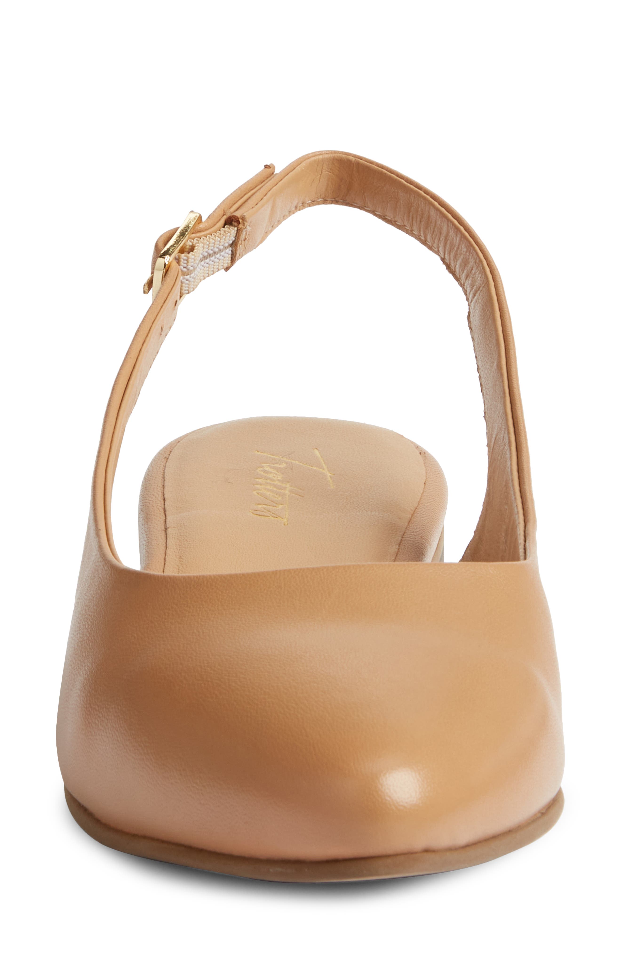 Evelyn Pointed Toe Slingback Flat - Multiple Widths Available, Alternate, color, MEDIUM BEIGE