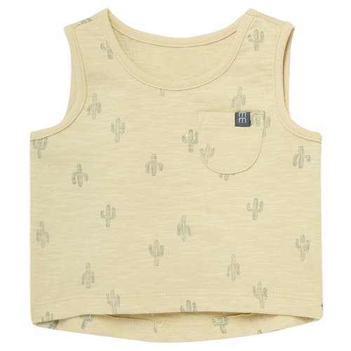 Modern Moments™ By Gerber Sleeveless Shirt And Shorts Set In Dusty Yellow Cactus/md Green