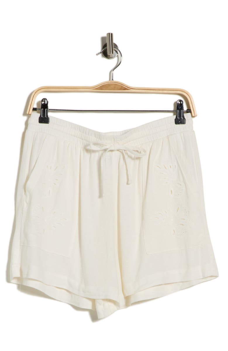 Splendid Cayden Embroidered Shorts, Main, color,