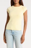 Free People Ever Had Cap Sleeve Cotton T-Shirt