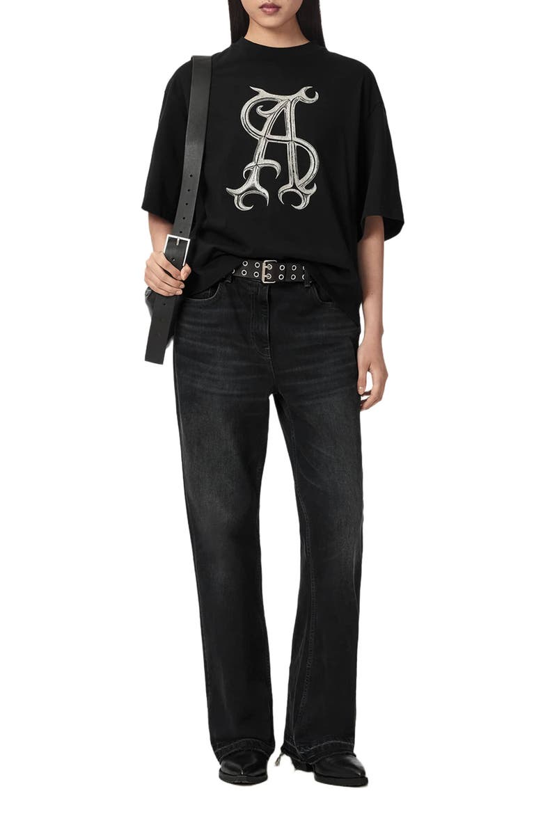 Reflex Amelie Logo Graphic T-shirt, Alternate, color, BLACK