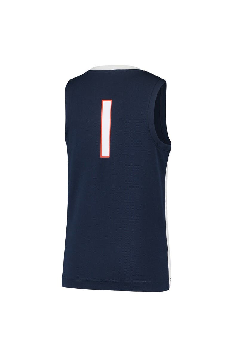 Nike Youth Nike #1 Navy Virginia Cavaliers Team Replica Basketball Jersey, Alternate, color, Navy
