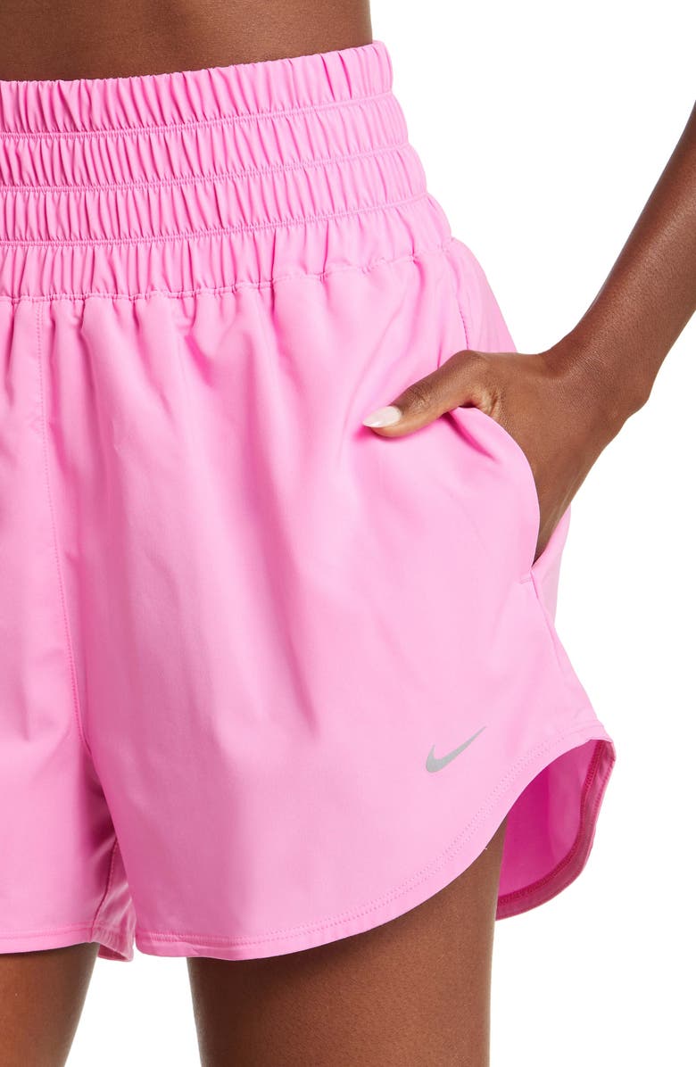 Nike Dri-FIT Ultrahigh Waist 3-Inch Brief Lined Shorts, Alternate, color, Playful Pink/Reflective Silver
