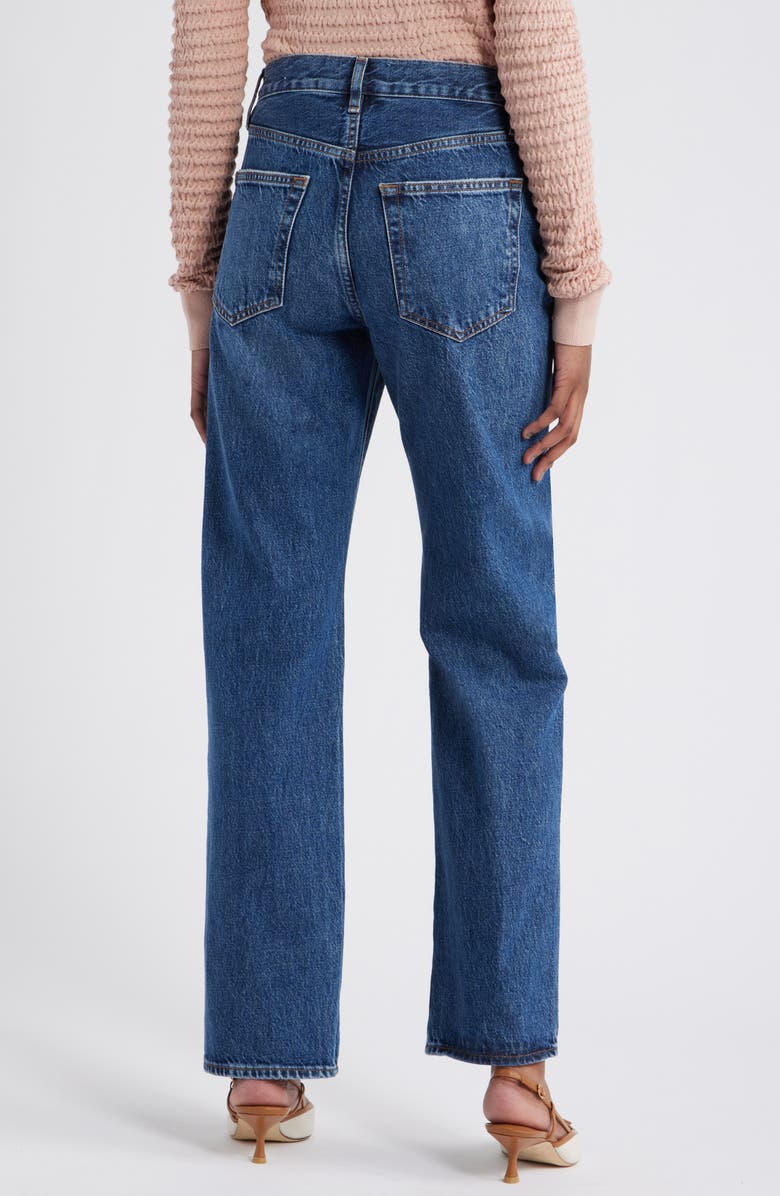FRAME The Staple High Waist Straight Leg Jeans, Alternate, color, Hitched