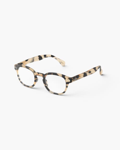 Izipizi #c 49mm Square Reading Glasses In Brown