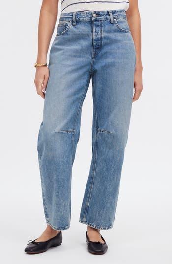 Madewell The Darted Barrel Leg Jeans | Nordstrom