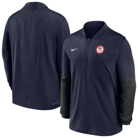 Men
s Nike Navy Team USA Dri-FIT Half-Zip Pullover