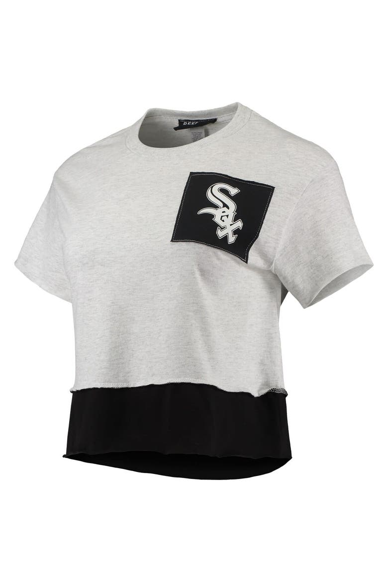 Women's Refried Apparel Heathered Gray Chicago White Sox Cropped T-Shirt, Alternate, color, Heather Gray