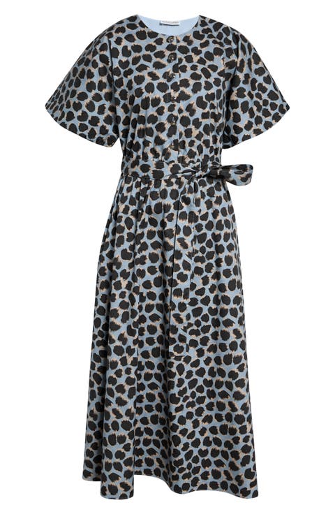 Paulina Belted Stretch Cotton Shirtdress
