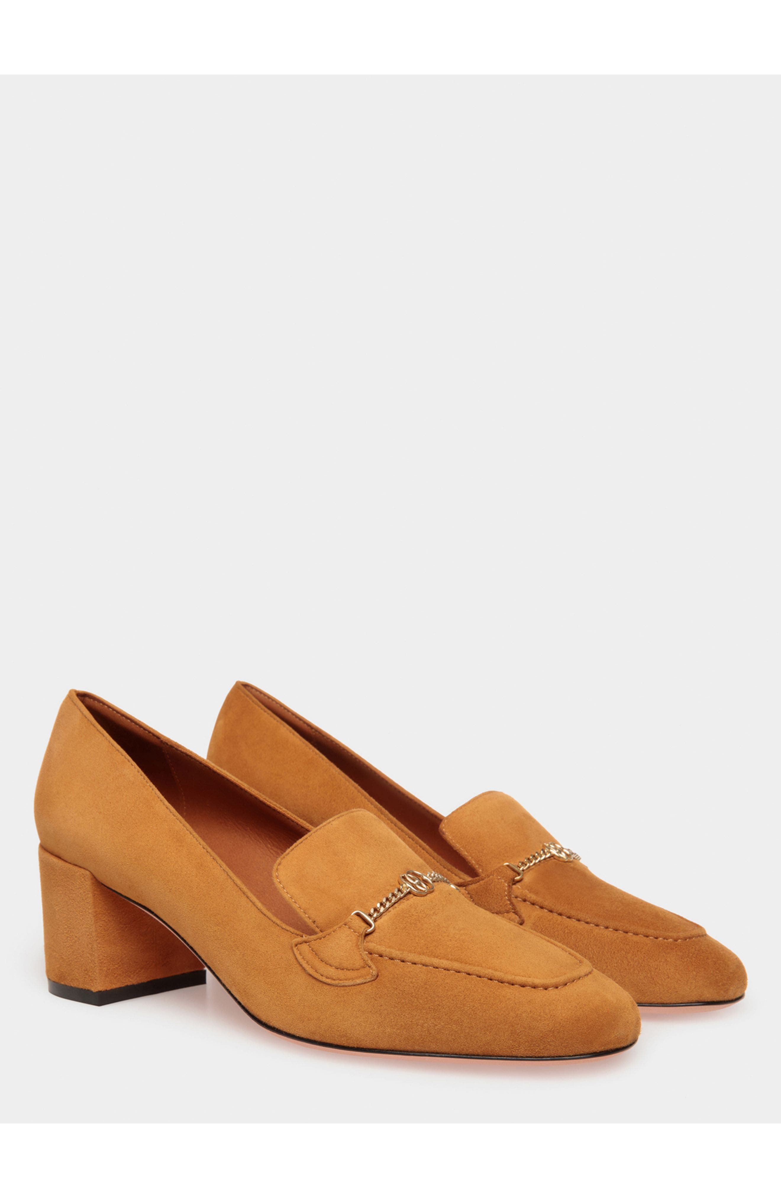 Bally Daily Emblem Pump in Suede, Alternate, color, 