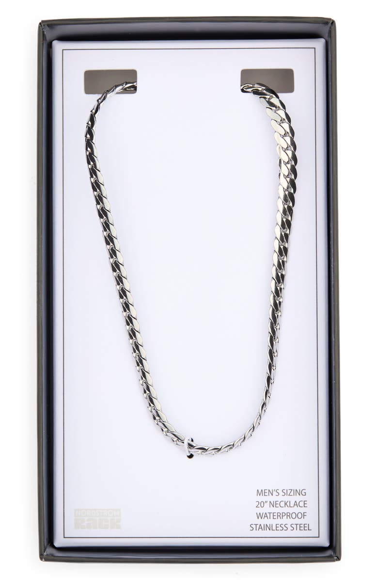 NORDSTROM RACK Men's Curb Link Necklace, Main, color,