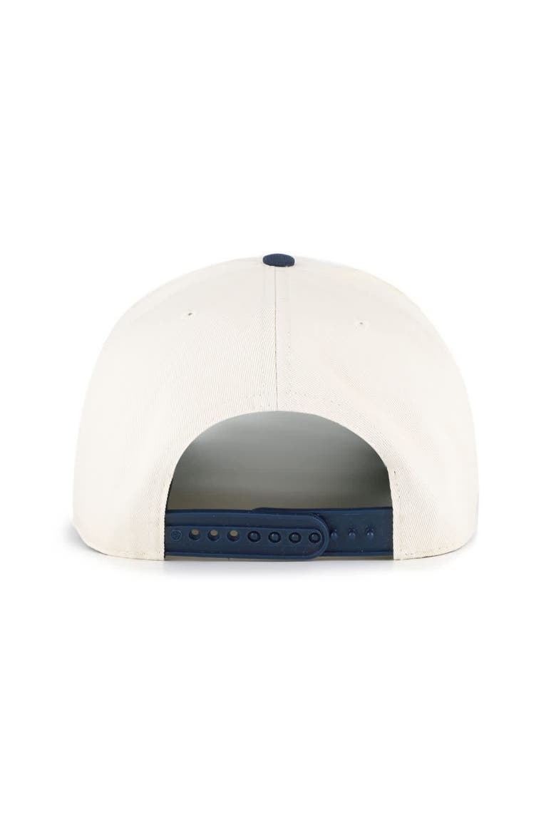 Men's '47  Natural/Navy Dallas Cowboys Frame Out Two-Tone Hitch Adjustable Hat, Alternate, color, Natural
