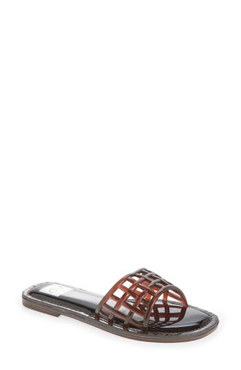 Dolce Vita Dv By Jinney Lattice Slide Sandal In Brown