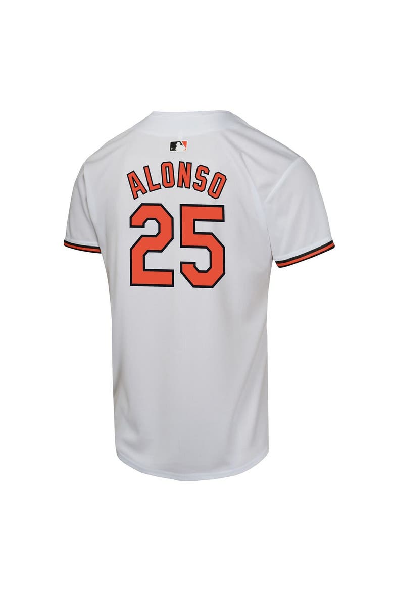 Youth Nike Pete Alonso White Baltimore Orioles Game Player Jersey, Alternate, color, White