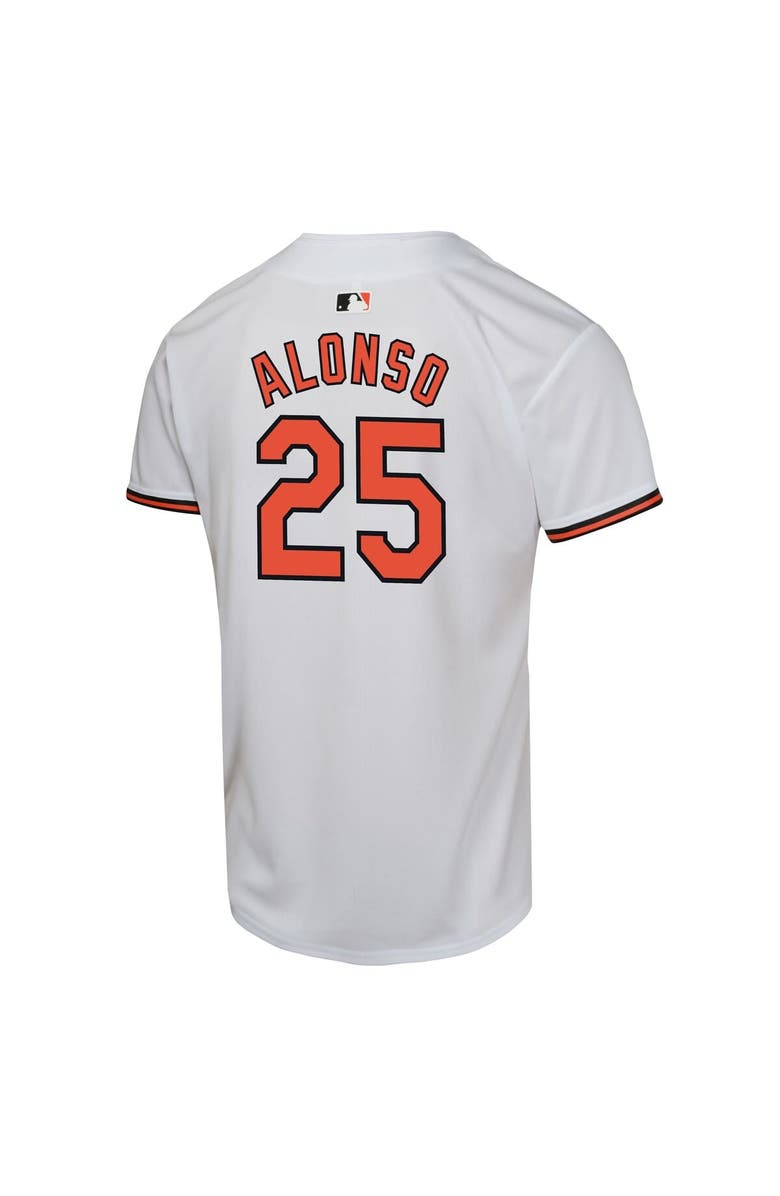 Nike Youth Nike Pete Alonso White Baltimore Orioles Game Player Jersey, Alternate, color, White