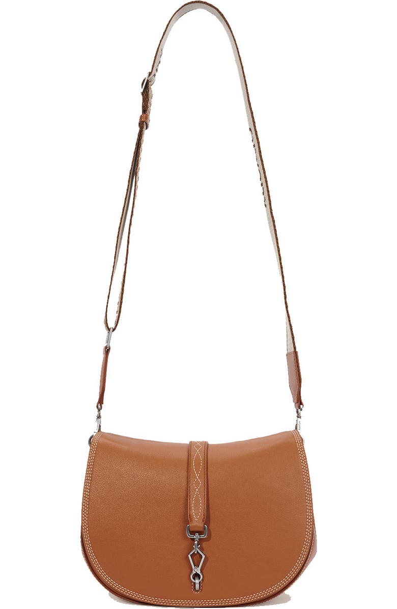 Oryany Western Stitch Saddle Crossbody Bag, Main, color, Tiki Tan