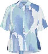 City Chic Level Up Short Sleeve Button-Up Shirt