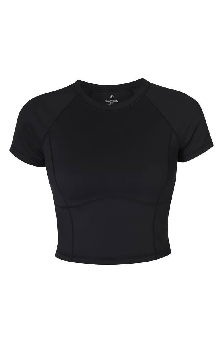 Sweaty Betty All Day Active Crop T-Shirt, Alternate, color, Black