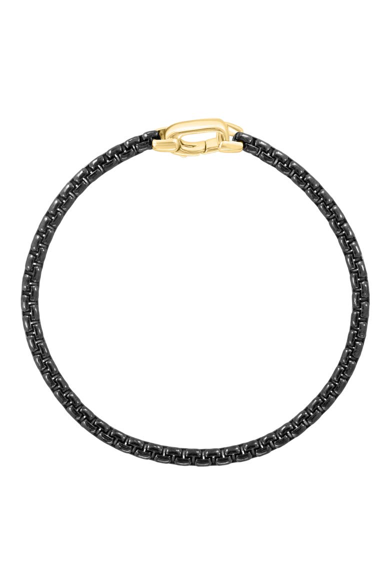 Men's Sterling Silver Bracelet, Main, color, BLACK