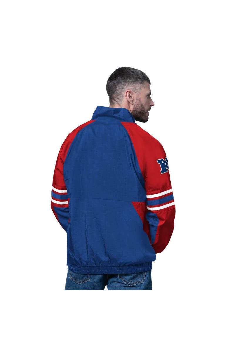 STARTER Men's Starter Royal New York Giants Prospect Half-Zip Pullover, Alternate, color, Royal