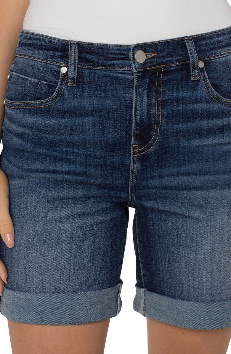 Liverpool Los Angeles Marley Denim Girlfriend Shorts, Alternate, color, 