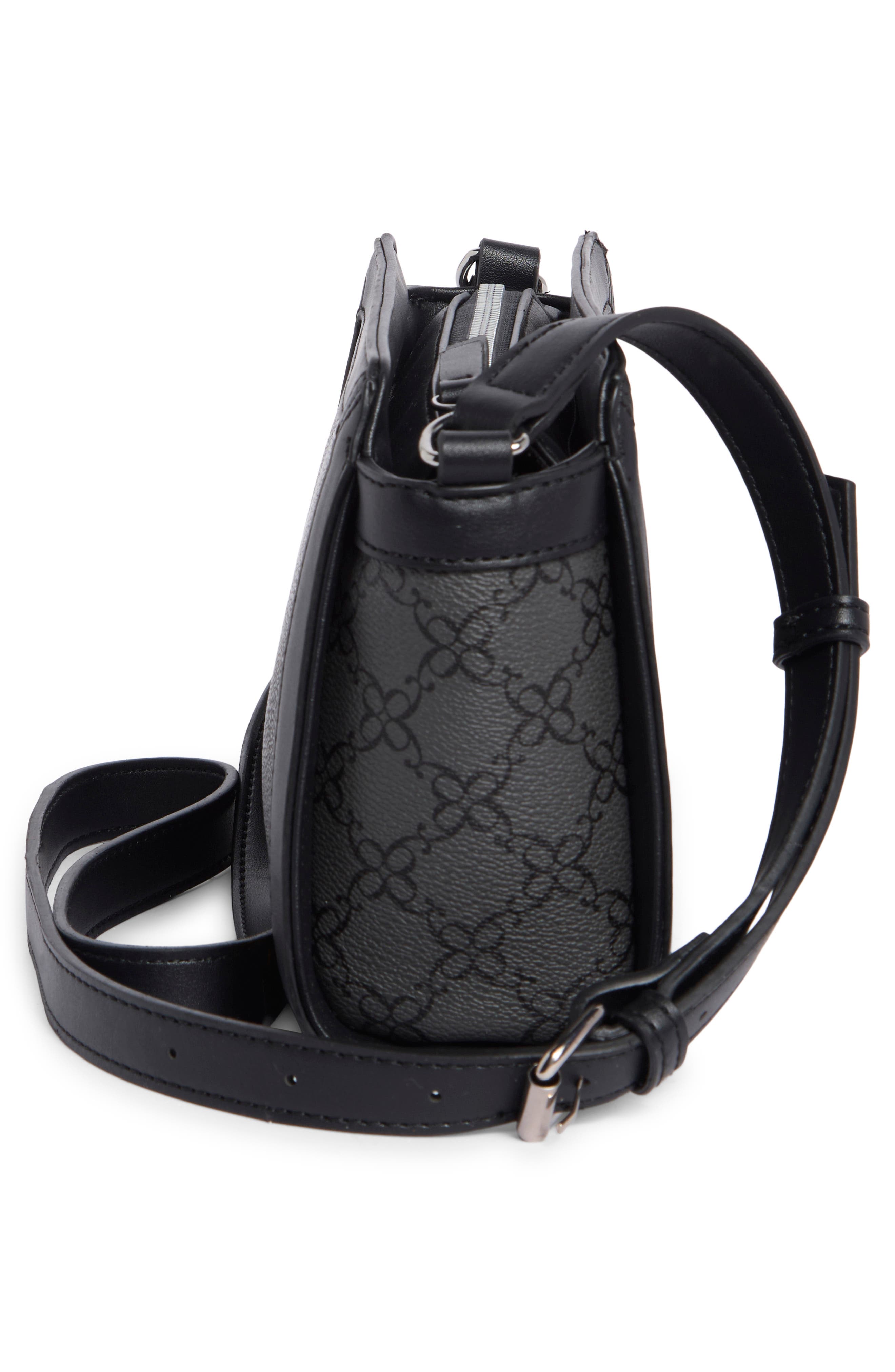 Aziel Crossbody Bag, Alternate, color, JET BLACK LOGO