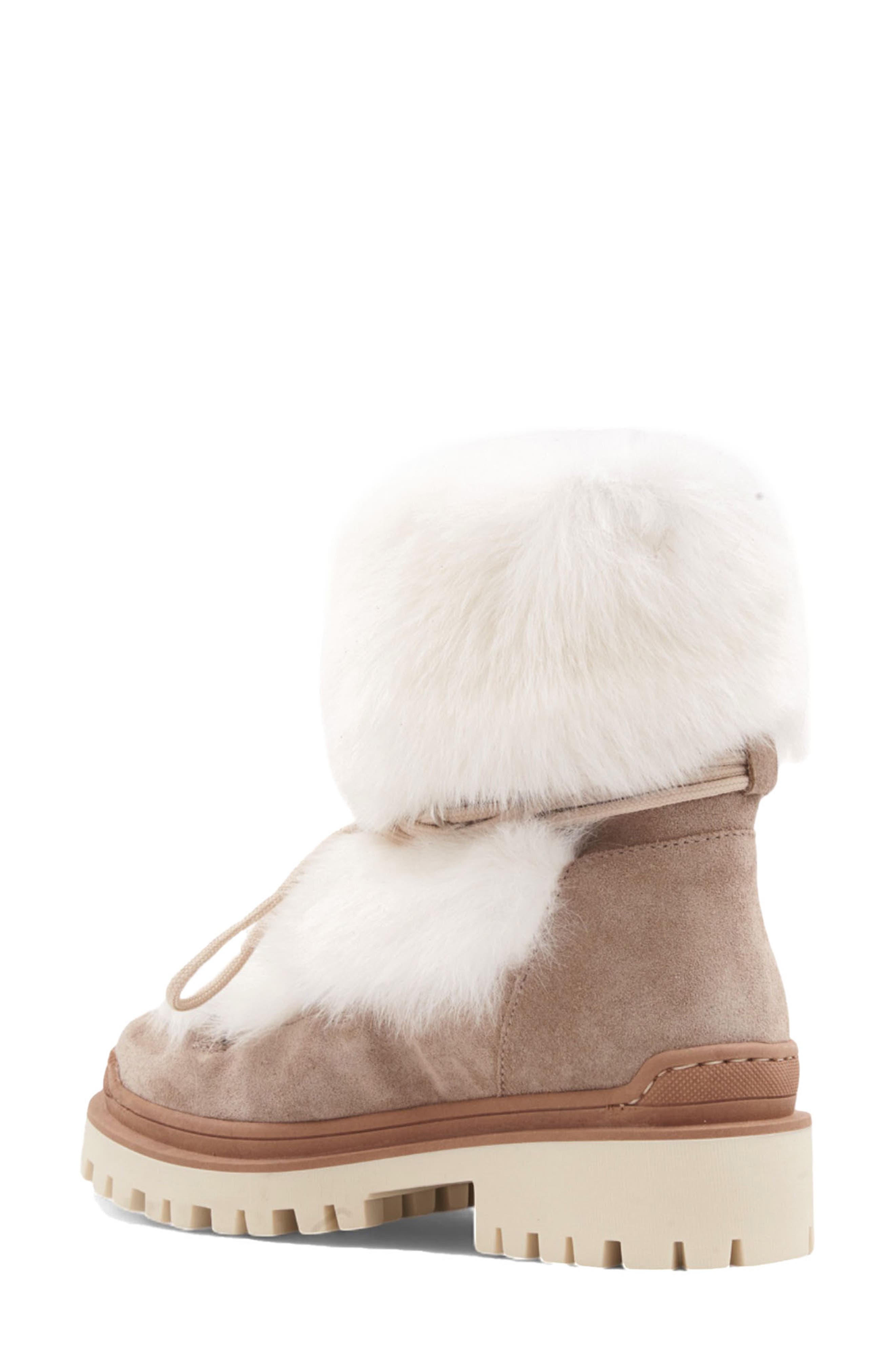 Aquatalia Cinda Weatherproof Genuine Shearling Boot, Alternate, color, 