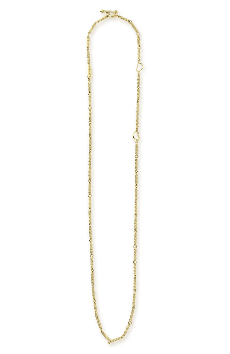 LAGOS Signature Caviar Station Necklace, Main, color, Gold