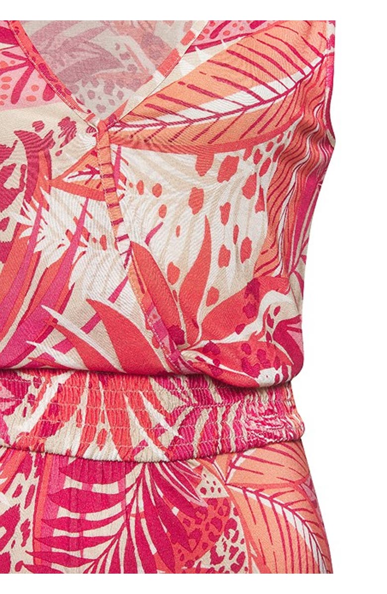 LASCANA Women's Smocked Waist Maxi Dress, Alternate, color, Pink Orange