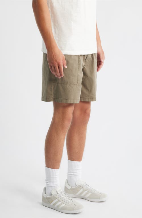 Brooklyn Industries Stretch Cotton Ripstop Shorts In Green
