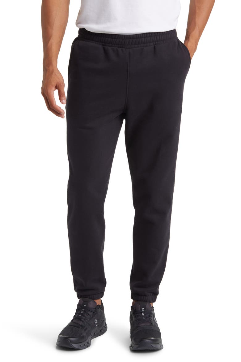 Fresh Cut Cotton Blend Sweatpants, Main, color, BLACK