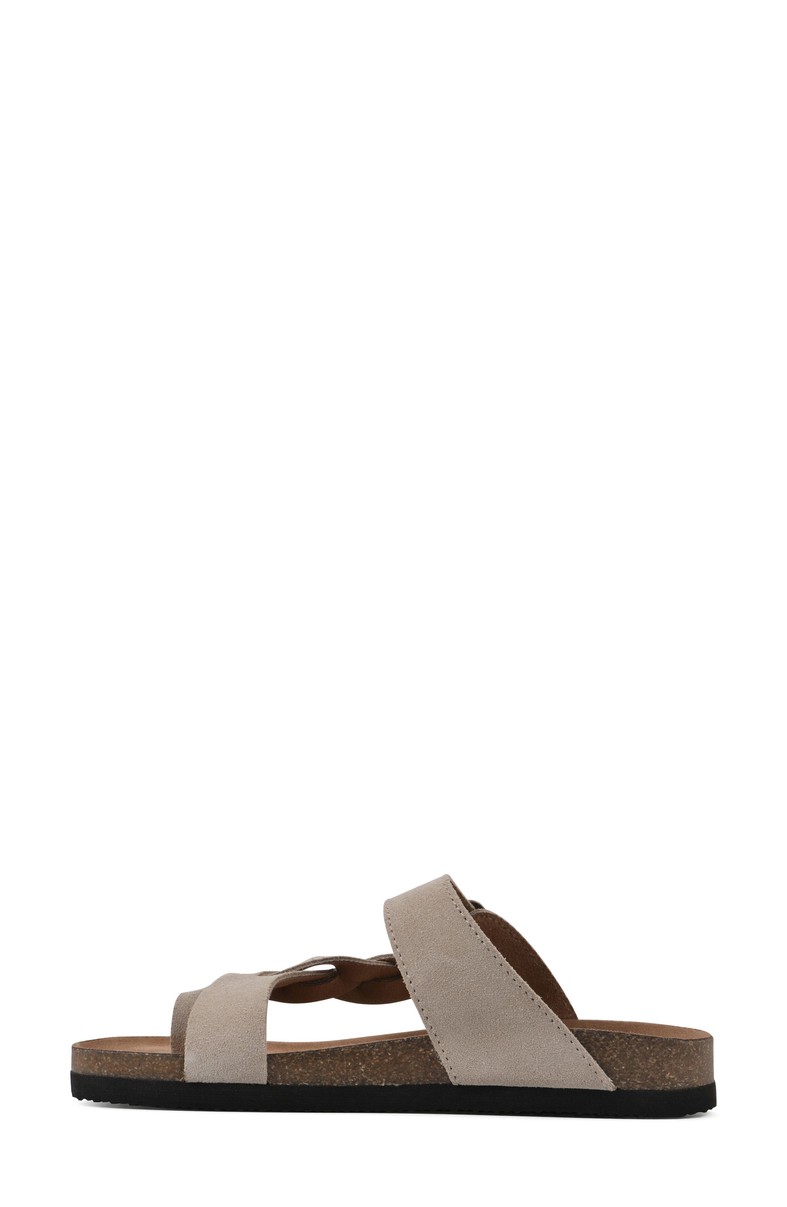 Crawford Braided Footbed Sandal, Alternate, color, SANDAL WOOD/ SUEDE