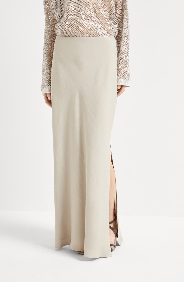 Brunello Cucinelli Bias-cut skirt, Alternate, color, 