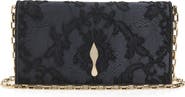 Christian Louboutin Bettina Chantilly Lace & Crepe Satin Clutch
