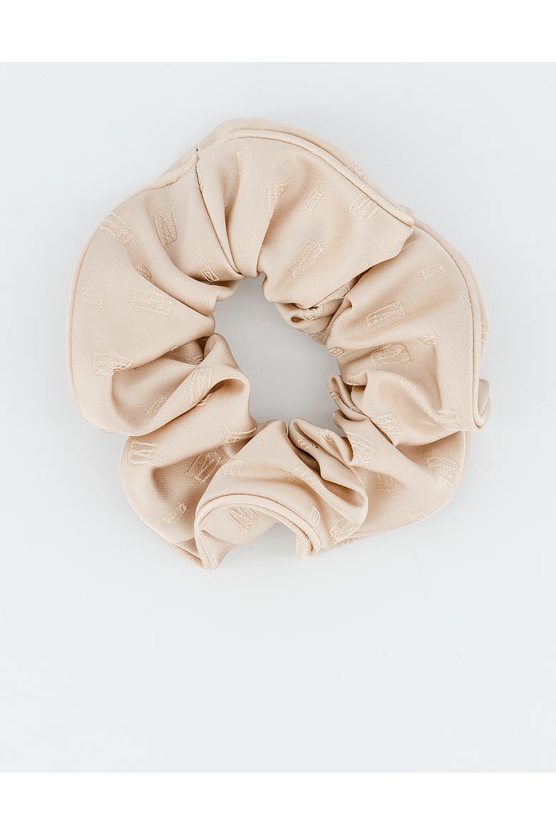 Amaretto Silk Scrunchie, Main, color, Beige