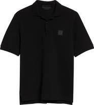 Stone Island Compass Patch Cotton Piqué Polo