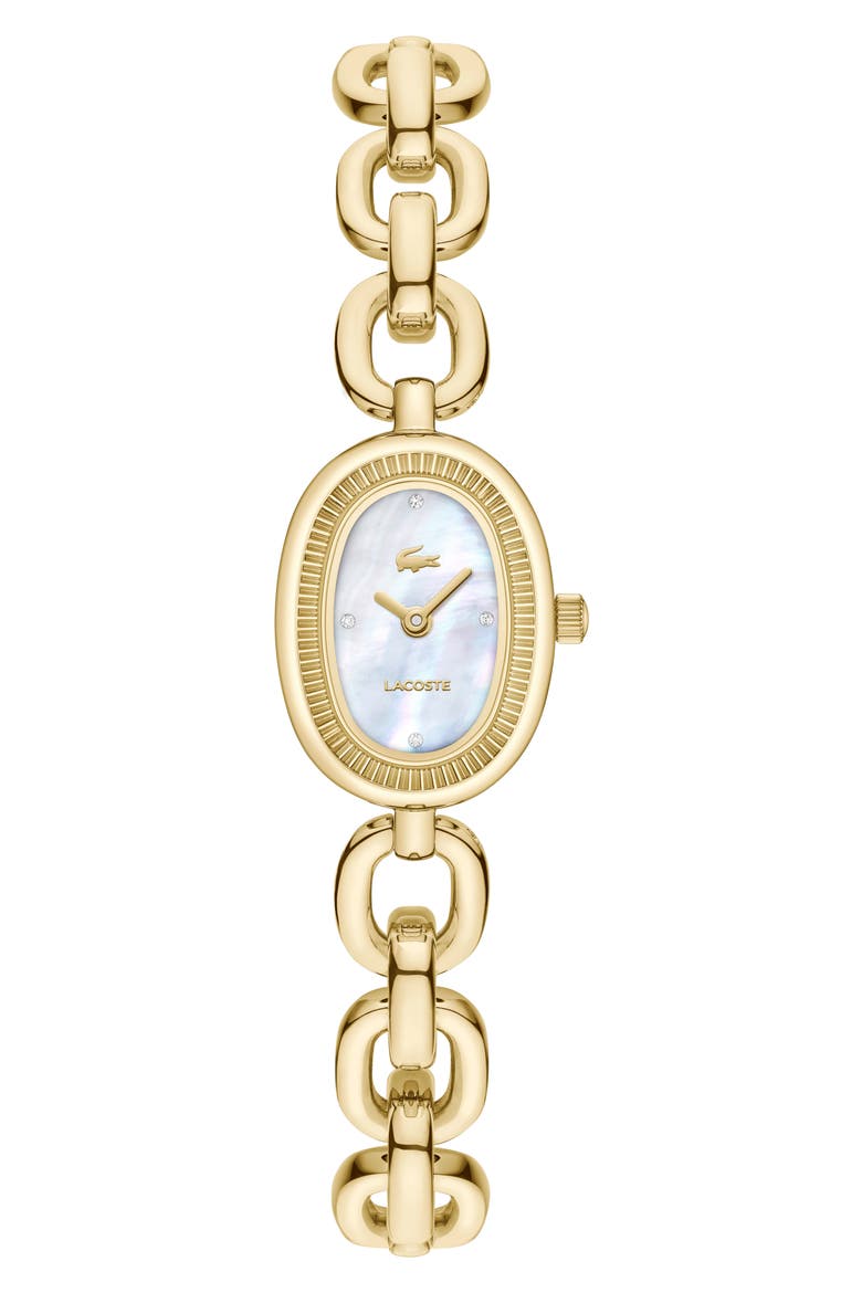 Parisienne Bracelet Watch, 17mm, Main, color, WHITE MOP