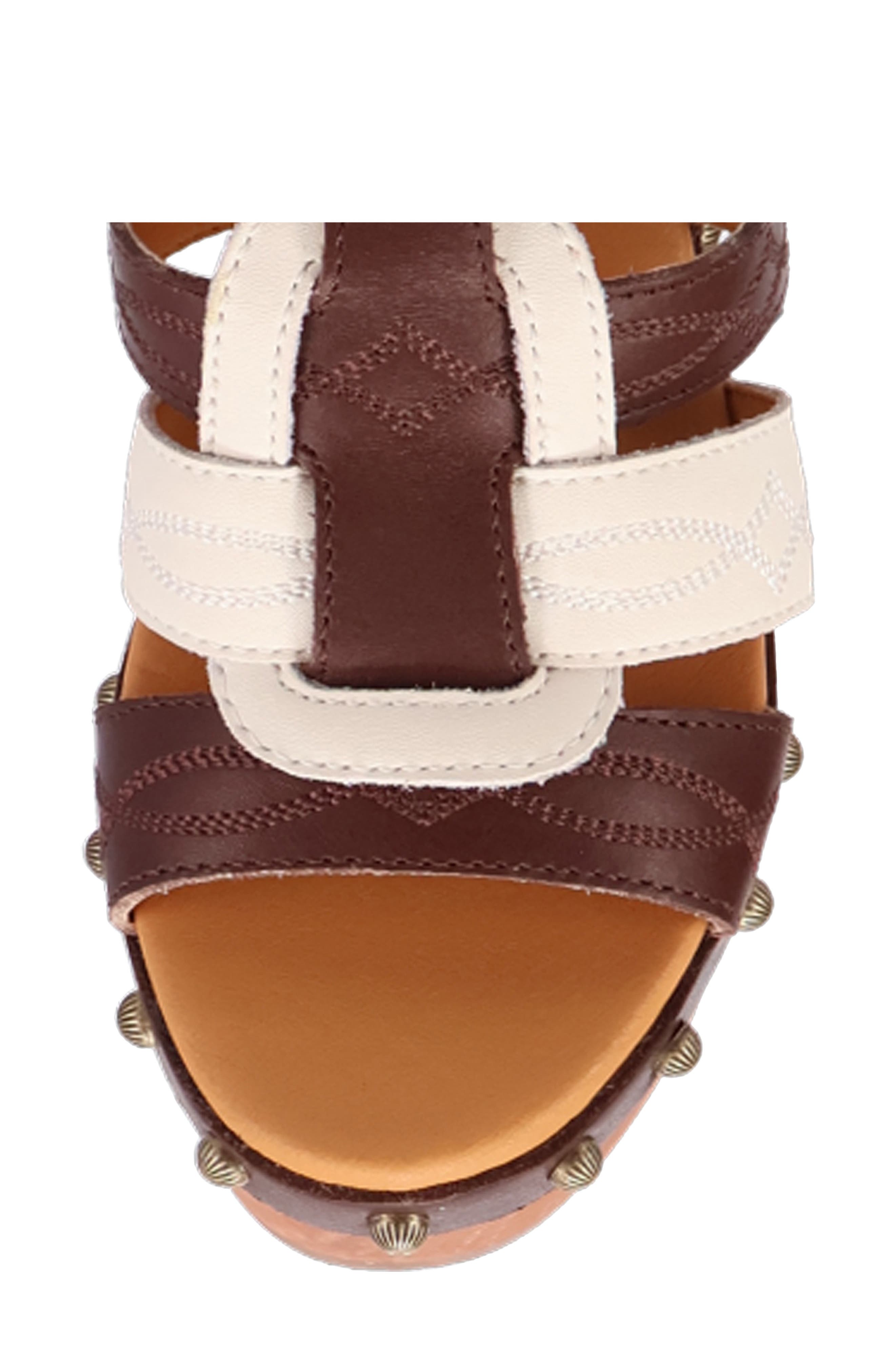 Dingo Cosmo Slingback Platform Wedge Sandal, Alternate, color, Brown