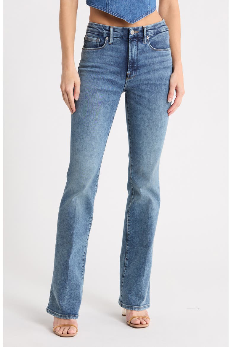 Compression Good Classic Bootcut Jeans, Main, color, INDIGO254