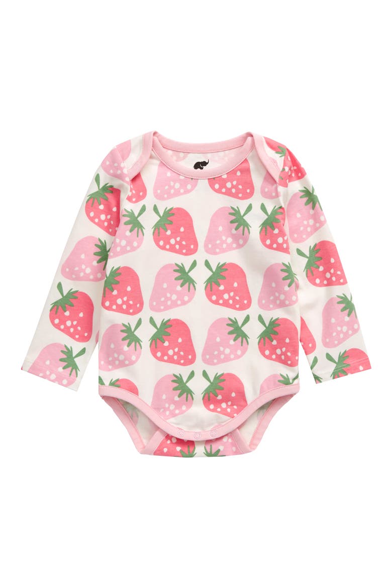 Jack & Jill Strawberry Bodysuit, Main, color, STRAWBERRY JAM
