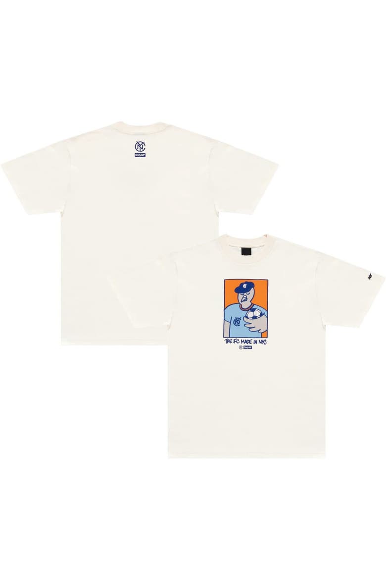 Unisex Only NY x NYCFC  Natural Pigeon Mascot T-Shirt, Alternate, color, Natural