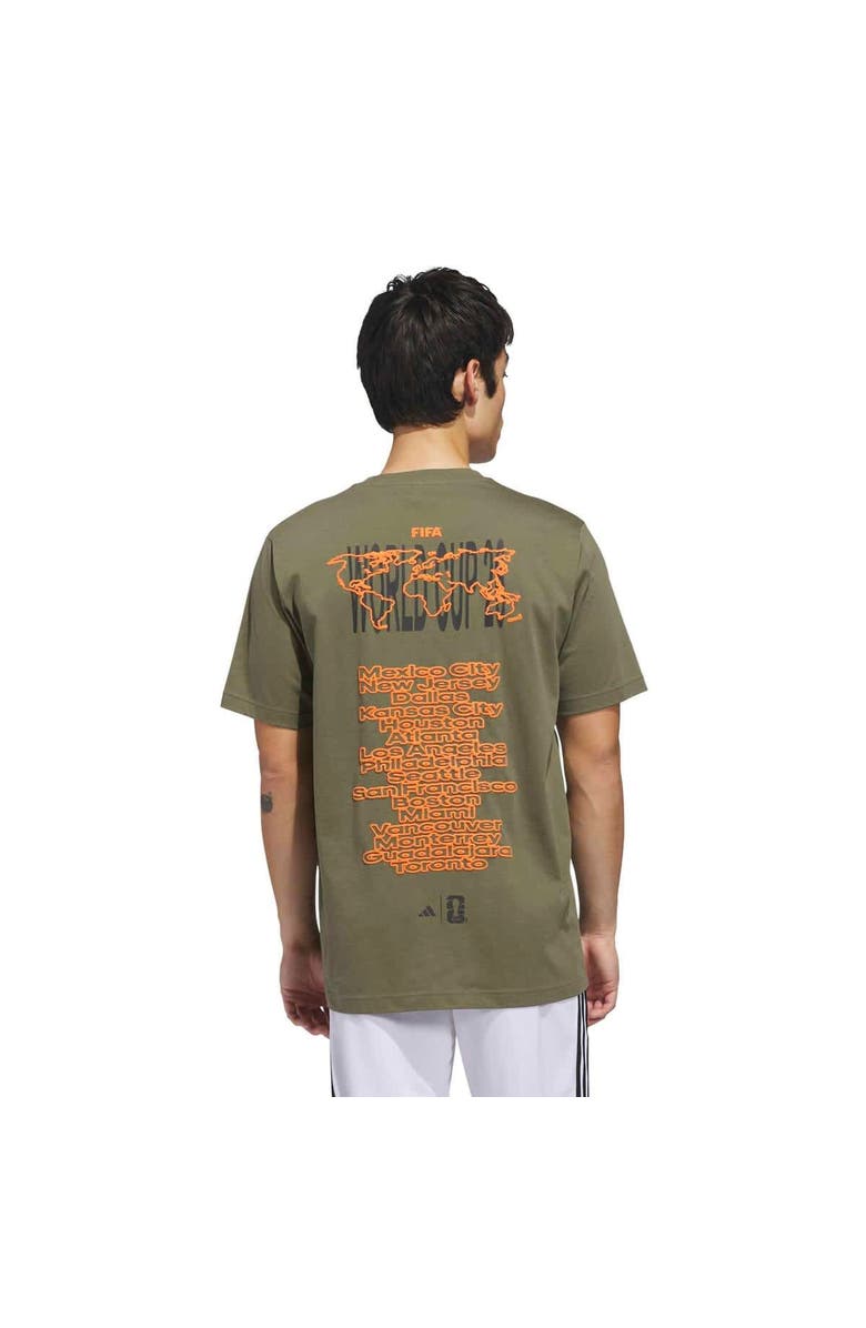 adidas Men's adidas Dark Green 2026 FIFA World Cup Tour T-Shirt, Alternate, color, Dark Green