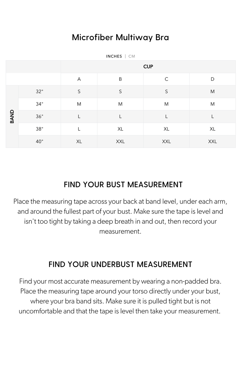 Siella Microfiber Multiway Bra, Alternate, color, 