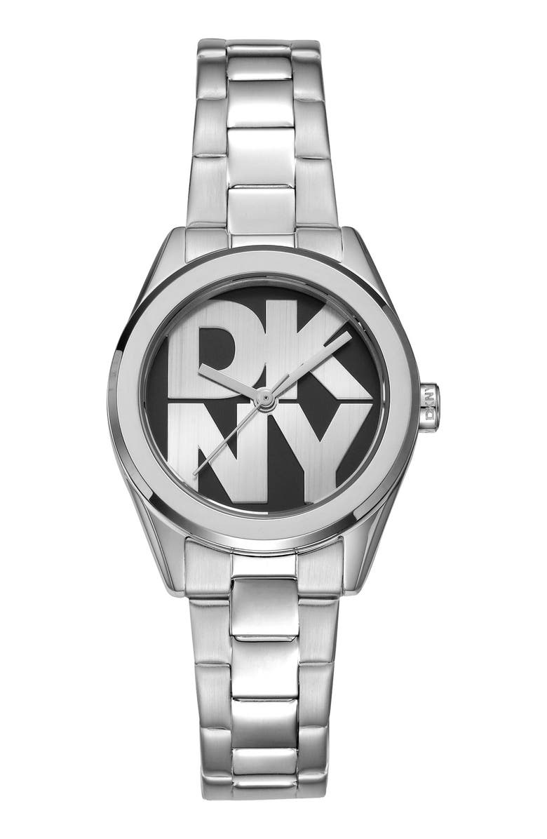 DKNY L 145 Bracelet Watch & Bracelet Set, Alternate, color, Black