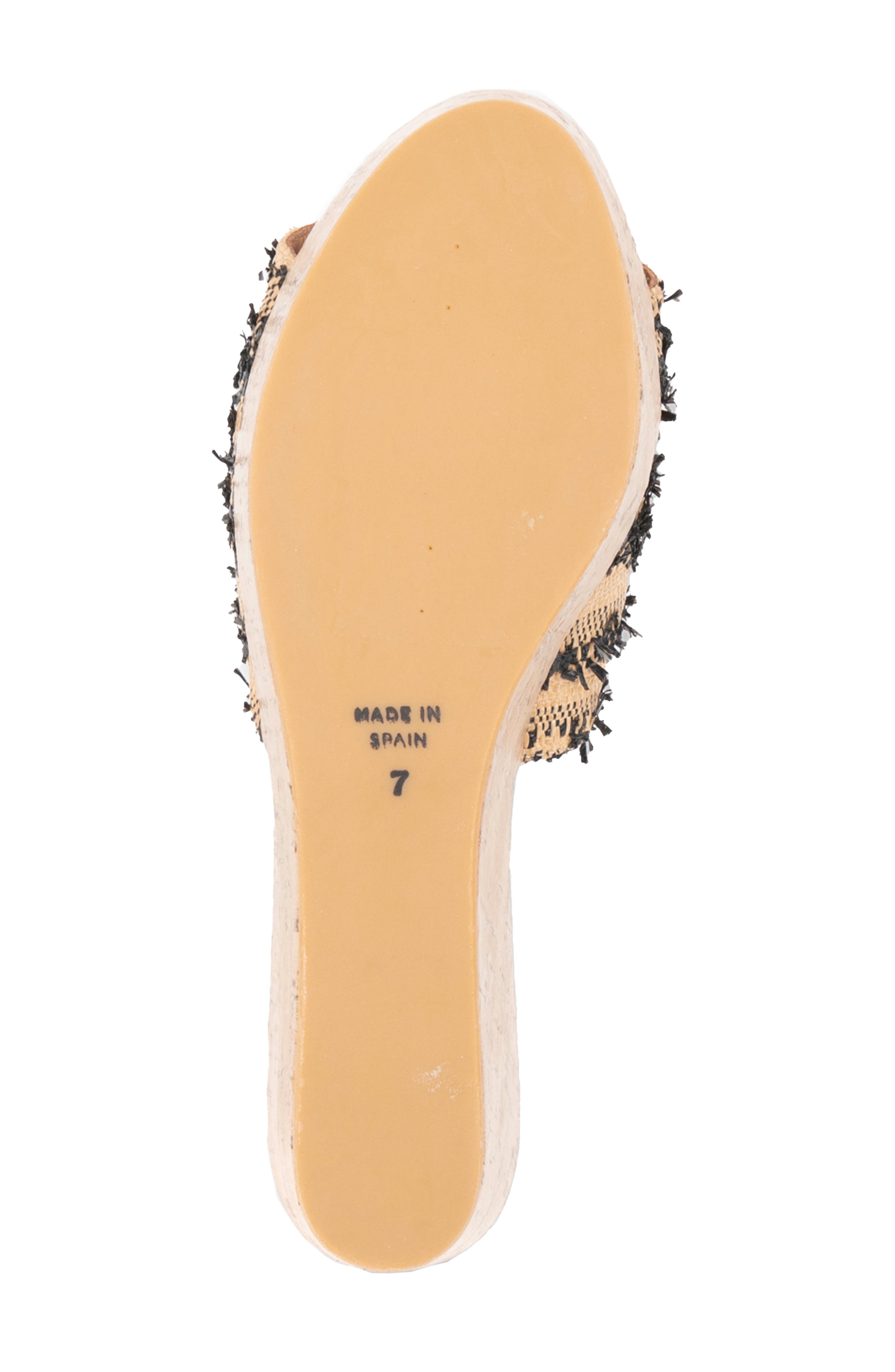 patricia green Sybil Platform Wedge Sandal, Alternate, color, Natural/ Black