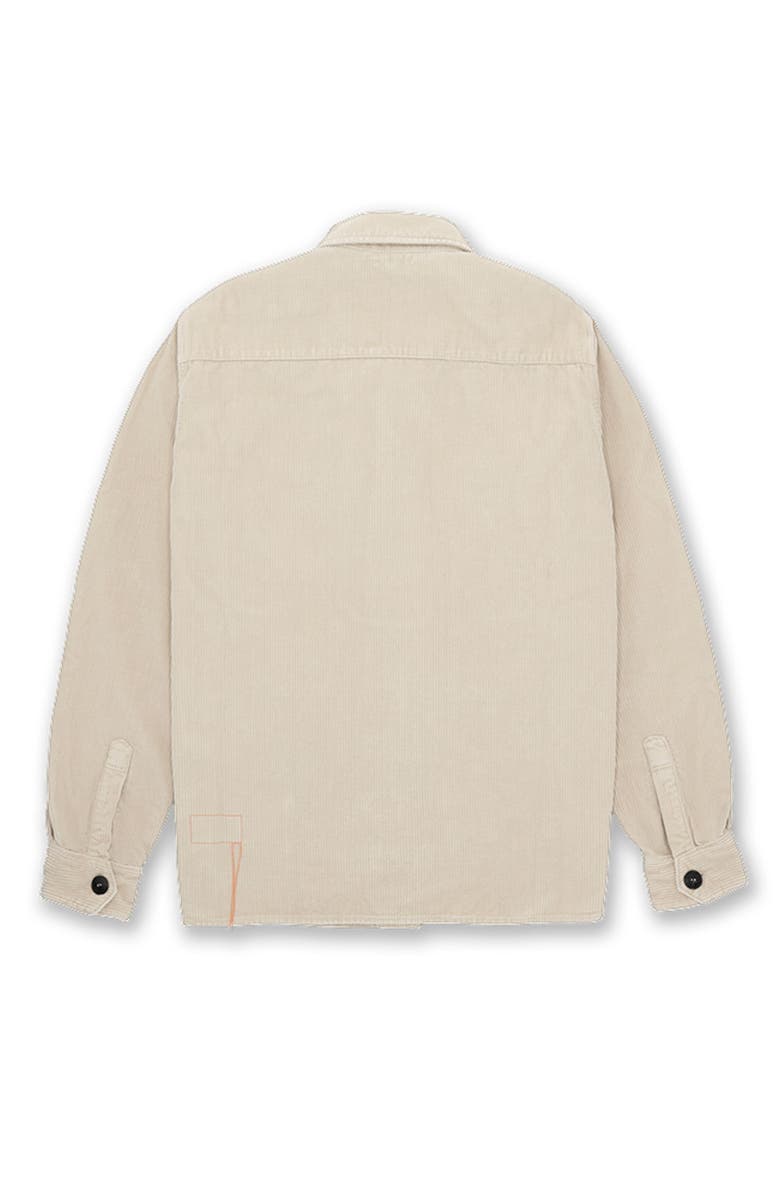 Fortela Short Corduroy Overshirt, Alternate, color, Milk