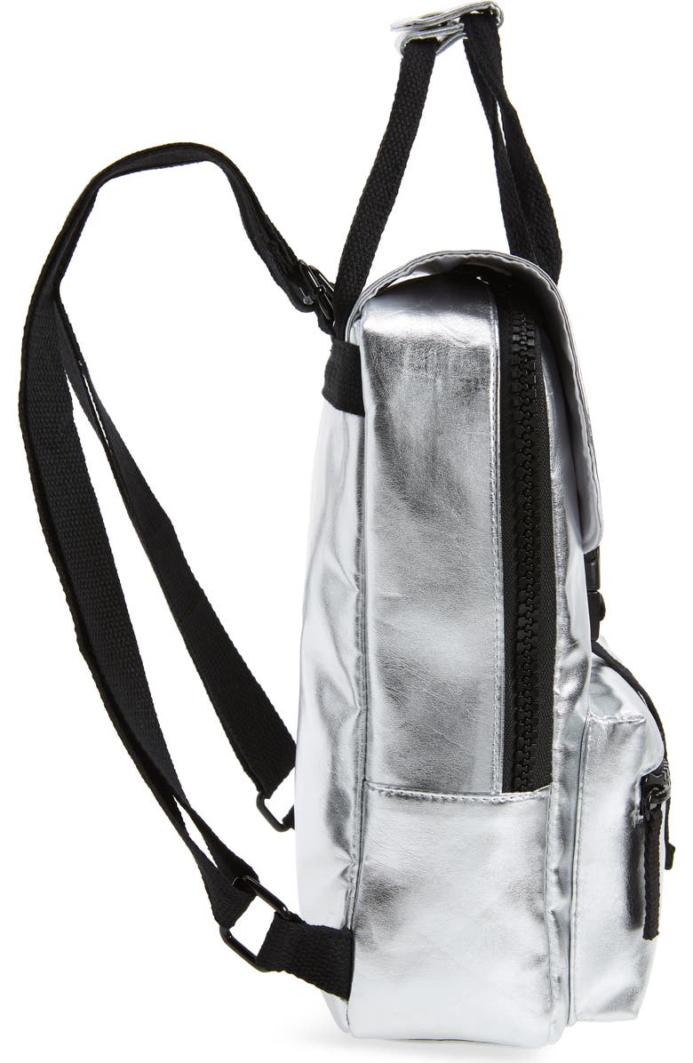 BP. Mini Metallic Utility Backpack, Alternate, color,