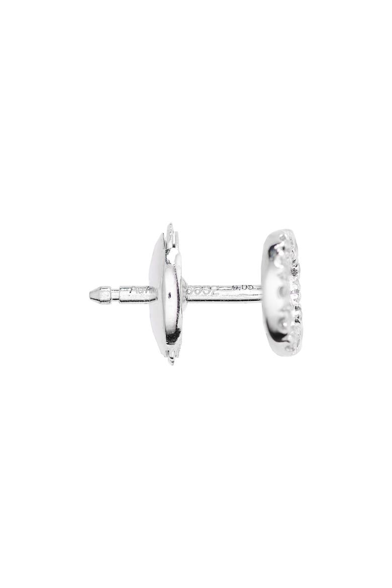 Celeste Lab Created Diamond Single Stud Earring, Alternate, color, WHITE GOLD
