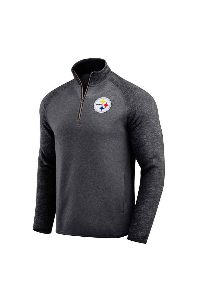 Darius Rucker Collection by Fanatics Men's Darius Rucker Collection by Fanatics Black Pittsburgh Steelers Tonal Quarter-Zip Jacket, Alternate, color, Black